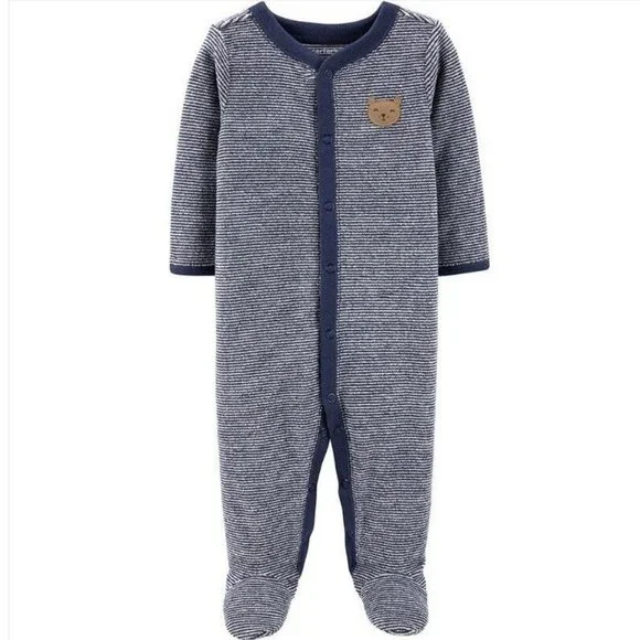 Carter's One Pieces Carters Baby Boys Terry Sleeper Coverall